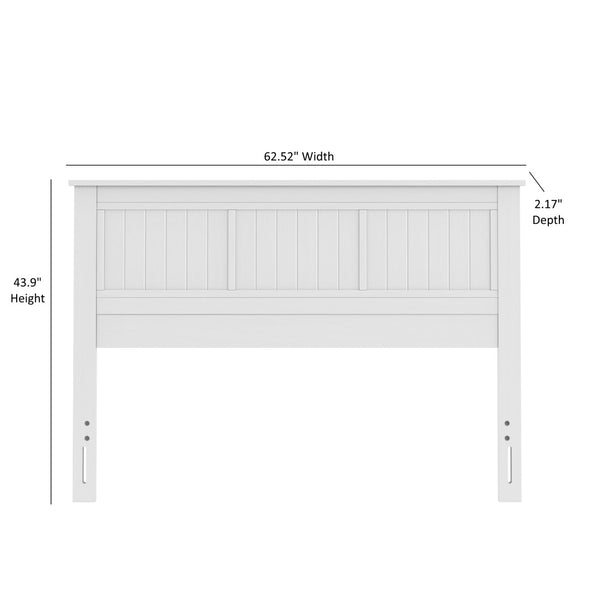 English Elm Wilton Window Pane Wood Queen Panel Headboard - Farmhouse Charm With Easy Assembly & Durability B050P395279-GIGA