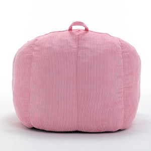 English Elm Giant Corduroy Bean Bag with Armrests Shredded Foam Lounge Chair for Living Room Pink W2200P442630
