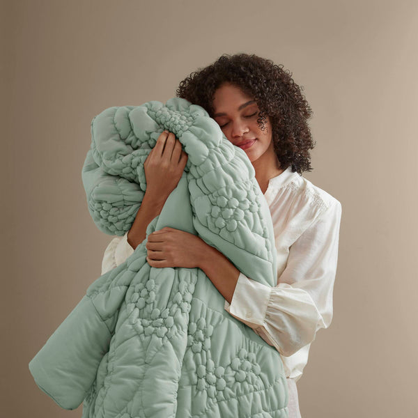 English Elm 3-Piece Full/Queen Comforter Set In Calming Sage | Soft Poly Jersey, Year-Round Cozy Comfort B035P408221