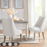 Martha Stewart Winfield Farm House Upholstered Dining chair Set of 2 MT108-0154 Ivory