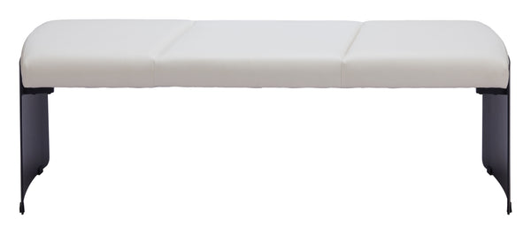 Mur Bench White 110334 Zuo Modern