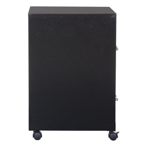 OSP Home Furnishings Metal File Cabinet Black