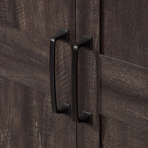 English Elm Storage Cabinet - Sleek Black Finish, Multi-Shelf Design For Modern Spaces, Easy Access & Durable Use B356P402809-GIGA