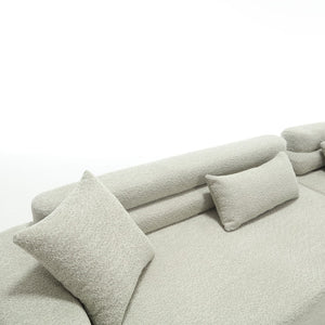 English Elm Modern Foam-Filled Sleeper Sofa Bed For Living Room & Bedroom, Stylish Boucle Design, 3 Colors W2705S00008-GIGA