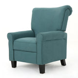 Christopher Knight Home® - Noble House - Thalia Traditional Dark Teal Fabric Recliner