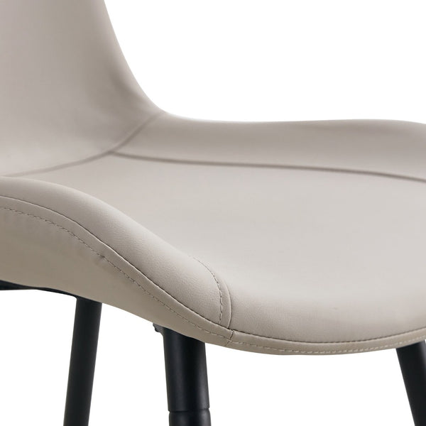 English Elm Table Set With Modern Grey Marble Mdf Top & Cushioned Chairs - Stylish, Durable, And Easy To Assemble W1151S03989-GIGA