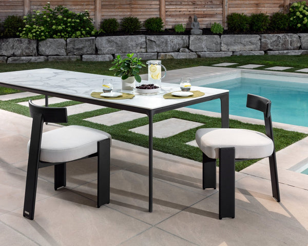 Sunpan TITAN Dining Armchair in Palazzo Cream – Stylish, Durable, and Versatile Seating for Any Space 112174V