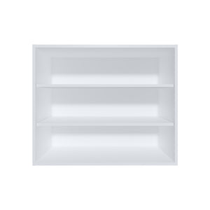 English Elm Wally 36" Wide 3-Tier Open Wall Cabinet with Spacious Shelves for Kitchen, Living, Office Storage and Decor White 26.6 L x 78 W x 9 H B070P254762