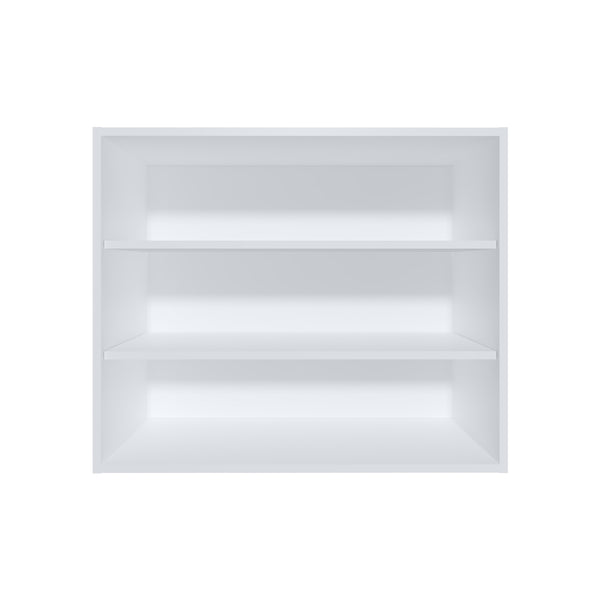 English Elm Wally 36" Wide 3-Tier Open Wall Cabinet with Spacious Shelves for Kitchen, Living, Office Storage and Decor White 26.6 L x 78 W x 9 H B070P254762