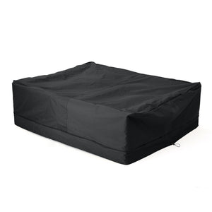 English Elm Christopher Knight Home® - SHIELD Chat Set Cover Waterproof Polyester Fabric, Handcrafted 19x8.5x6.38 Protective Outdoor Slipcover Grey 60003.00GRY