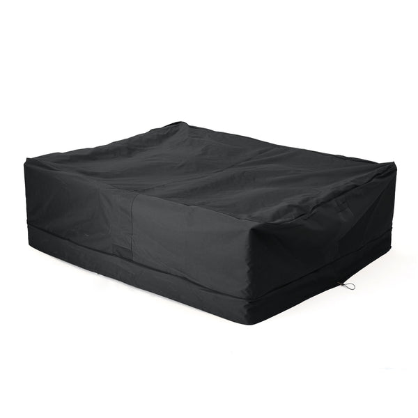 English Elm Christopher Knight Home® - SHIELD Chat Set Cover Waterproof Polyester Fabric, Handcrafted 19x8.5x6.38 Protective Outdoor Slipcover Grey 60003.00GRY