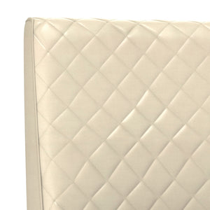 Sunpan Leighland Dining Chair Set of 2 - Elegant Diamond-Stitched Design with Antique Brass Frame Castillo Cream