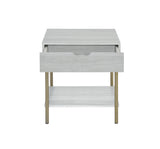 English Elm Steve Silver - Whitman - Square End Table - White