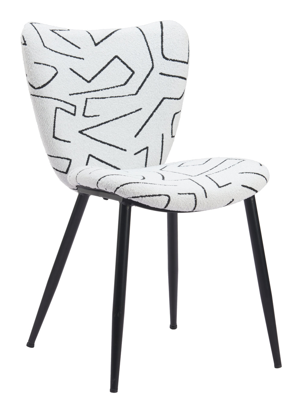Zuo Modern Prestige Dining Chair Set Of 2 – Chic Design With Plush Comfort For Modern Dining Spaces White 100% Polyester,Plywood,Steel 110290-zuo-modern