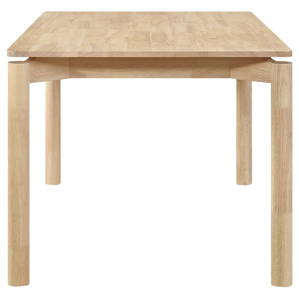 English Elm Perkins Rectangular Dining Set with Embossed Detail and Upholstered Chairs for Four B062S01628