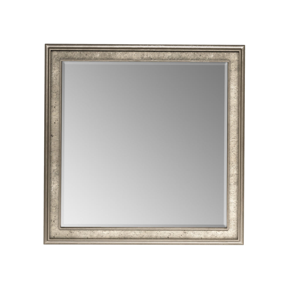 A.R.T. Furniture Cove Dresser Mirror – Transitional Glam Design With Beveled Edge, Mica Finish & Versatile Mounting Options Grey Rubberwood Solids,Primavera Veneer,Glass,Cork 349120-2743
