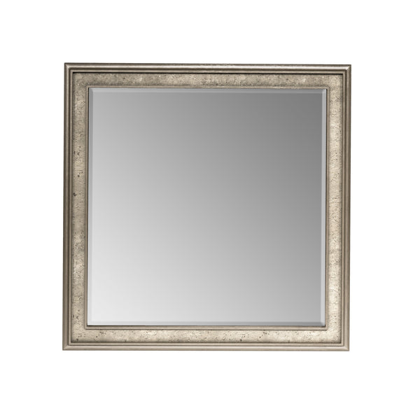 A.R.T. Furniture Cove Dresser Mirror – Transitional Glam Design With Beveled Edge, Mica Finish & Versatile Mounting Options Grey Rubberwood Solids,Primavera Veneer,Glass,Cork 349120-2743