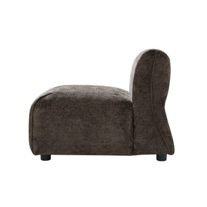 English Elm Modern Curved Accent Chair Plush Cloud Cushioning Sculptural Form for Any Room N767P399471R