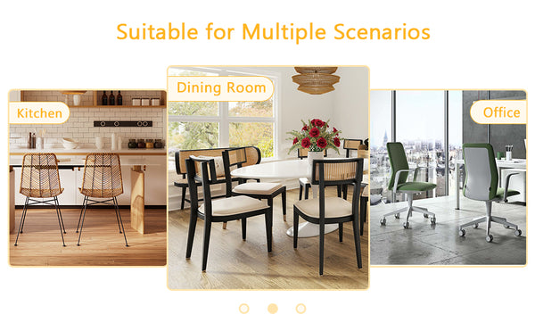 English Elm Modern Round Tempered Glass Dining Table with Gold 7-Shaped Legs, 47.3" Clear Top, Durable Luxury W1151S01881