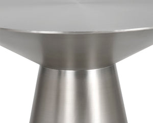 Sunpan Carmel End Table - Stunning Tapered Design for Contemporary Living Spaces, Perfect for Home or Office Stainless Steel