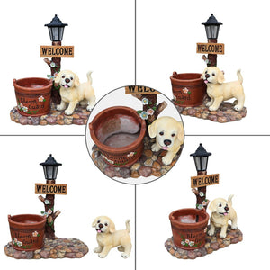 English Elm Cute Feline Resin Planter Statue for Garden Patio Balcony Whimsical Succulent Pot W5398P464243