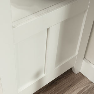 English Elm Lateral File Cabinet - Stylish White Storage Solution For Home & Office, Compact Design & Security B356P367735