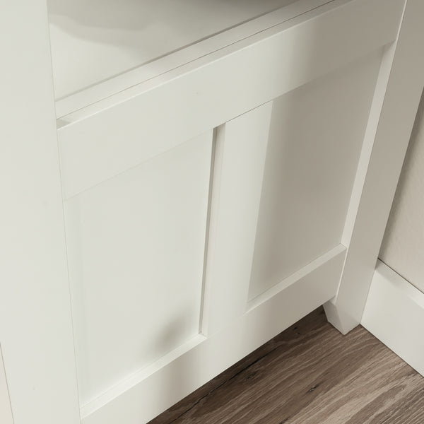 English Elm Lateral File Cabinet - Stylish White Storage Solution For Home & Office, Compact Design & Security B356P367735