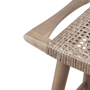 English Elm Christopher Knight Home® - JACE Rustic Acacia Outdoor Barstools Set of 2 – 30" Faux Rattan Seats, Tapered Legs, Weather-Ready 70855.00MLBRN