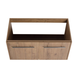 English Elm 36 Inch Floating Bathroom Vanity with Resin Sink, Soft-Close Doors, KD Pack, Modern Storage Design W999P188200
