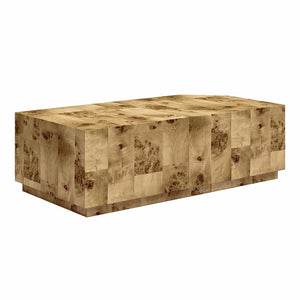 English Elm Moxie Burl Veneer 3 Piece Living Room Table Set with Stackable End Tables B2733P445246