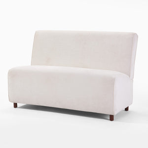 English Elm 49" Boucle Upholstered Compact Loveseat with Curved Back for Scandinavian Living Rooms W1687P372429