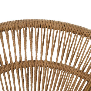 English Elm Christopher Knight Home® - Cyril Outdoor Papasan Lounge Chair - Light Brown Wicker & Beige Cushion For Stylish Relaxation N775P290578B