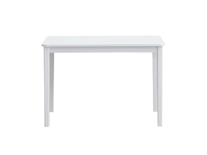 English Elm Fidelity 5Pc White & Gray Dining Set with Rectangular Fixed Table, Two-Tone Chairs, Durable MDF Finish B2726P408896