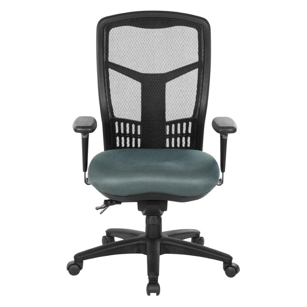 OSP Home Furnishings Progrid® High Back Mesh Office Chair with Lumbar Support and Ergonomic Adjustable Seating 92892-2M