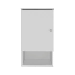 English Elm Medicine Cabinet Porto White - Engineered Wood Bath Storage, Soft-Close Door, 3 Shelves, Slim Design B092P238698
