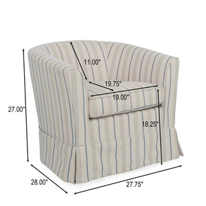 English Elm Christopher Knight Home® - SWIVEL Velvet Lounge Chair with Loose Cover for Gaming & Reading, Plush Comfort and Smooth Rotation Beige 29.25 L x 27.25 W x 22 H 57448.00STP