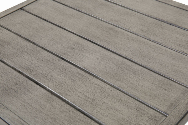 English Elm Outdoor Powder-coated Iron Slatted Folding Patio Dining Table Seats up to Eight W3990P456537