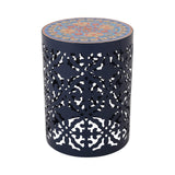 Christopher Knight Home® - Noble House - Castana Outdoor Lace Cut Side Table with Tile Top