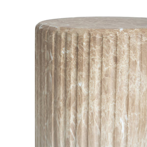 English Elm Christopher Knight Home® - Outdoor Cicci Carved Side Table - Luxurious Gold Accent For Indoor/Outdoor Living Spaces N773P283503G