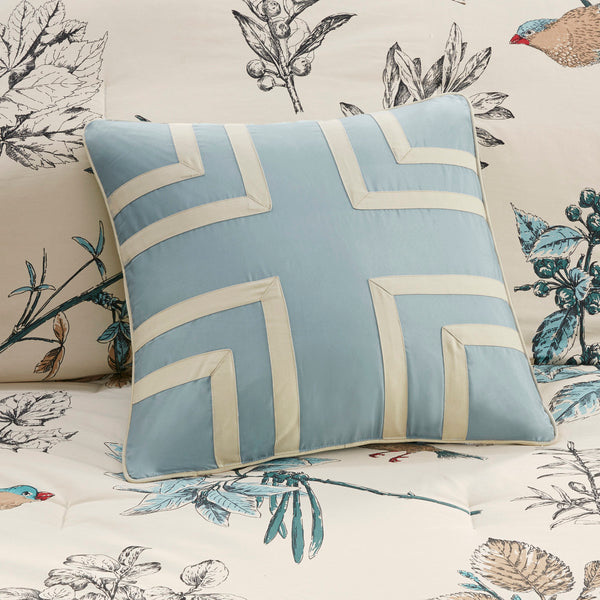 English Elm 7 Madison Park Quincy Cotton Twill Comforter Set Khaki Cal King – 7pc Leaf & Bird Print, OEKO‑TEX Certified Cottage Luxe B03597226