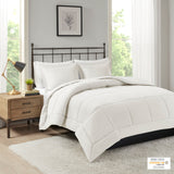 Madison Park Sarasota Casual Microcell Down Alternative Comforter Mini Set MP10-1254 Ivory