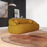 English Elm Ashcroft Furniture - Andrew Mustard Yellow Boucle Sofa