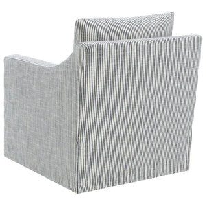 English Elm Merced Swivel Accent Chair Plush Foam Seat Soft Grey Fabric for Living Room B062P451981