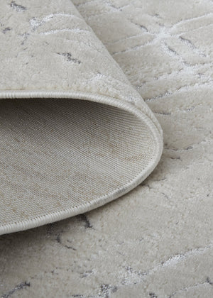 Feizy Rugs Micah Modern Abstract Area Rug - High-grade Soft Polyester, Stain Resistant, Easy Care, Contemporary Style Silver,Gray,White Polyester,Polypropylene 6943047fbgeslvh13