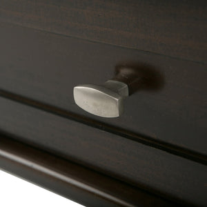 English Elm Warm Solid Wood 20-Inch Wide Transitional End Table In Tobacco Brown With Storage & Style B136P159707-GIGA