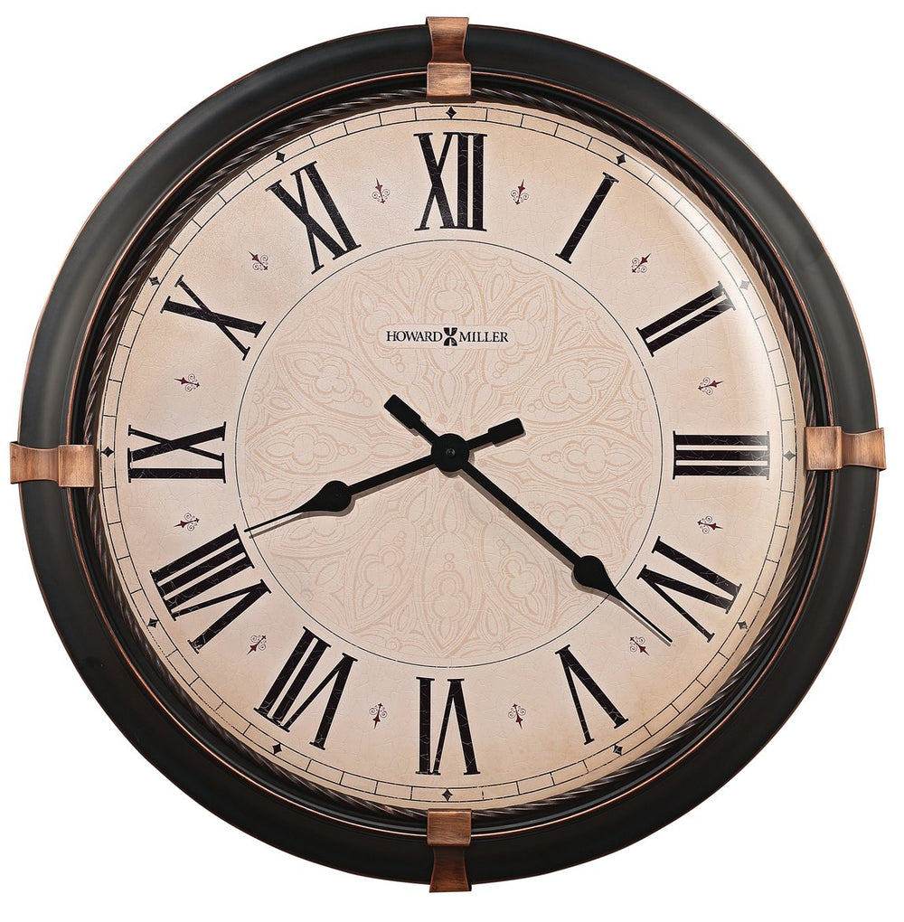 Hekman Furniture 625498 Atwater Oversized Wall Clock - Vintage Metal Design, Quartz Movement, Dark Bronze Finish Metal Atwater Wall Clock 625498
