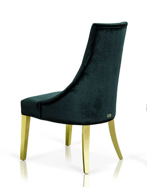 VIG Furniture A&X Charlotte Black Velour With Gold Legs Dining Chair VGUNAA031-BLKGLD