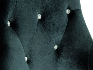 VIG Furniture A&X Charlotte Black Velour With Gold Legs Dining Chair VGUNAA031-BLKGLD