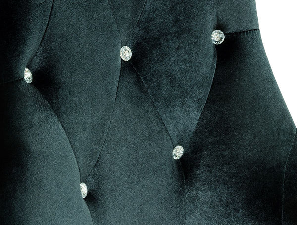 VIG Furniture A&X Charlotte Black Velour With Gold Legs Dining Chair VGUNAA031-BLKGLD