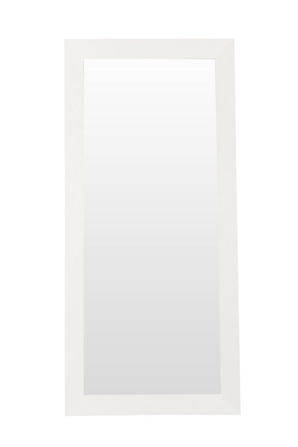 VIG Furniture A&X Regal - Modern White Crocodile Floor Mirror VGUNAK421-WHT